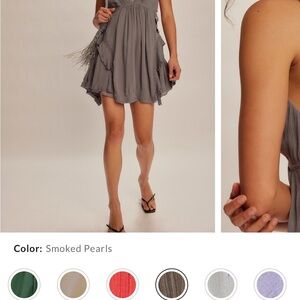 Free People Smoked Pearls Mini Dress